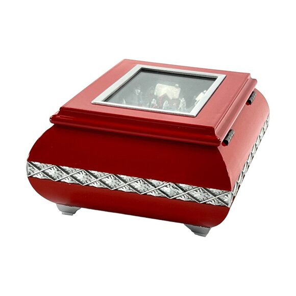 Christmas Music Box Rotating Train Red Roman 130223 Works 2016 Multiple Songs - Picture 13 of 13